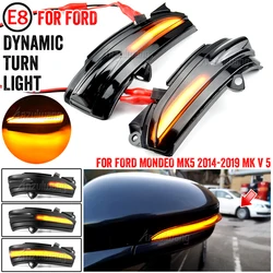 Intermitente LED dinámico para espejo lateral, luz secuencial para FORD MONDEO MK5 2014-2020 MKV 5