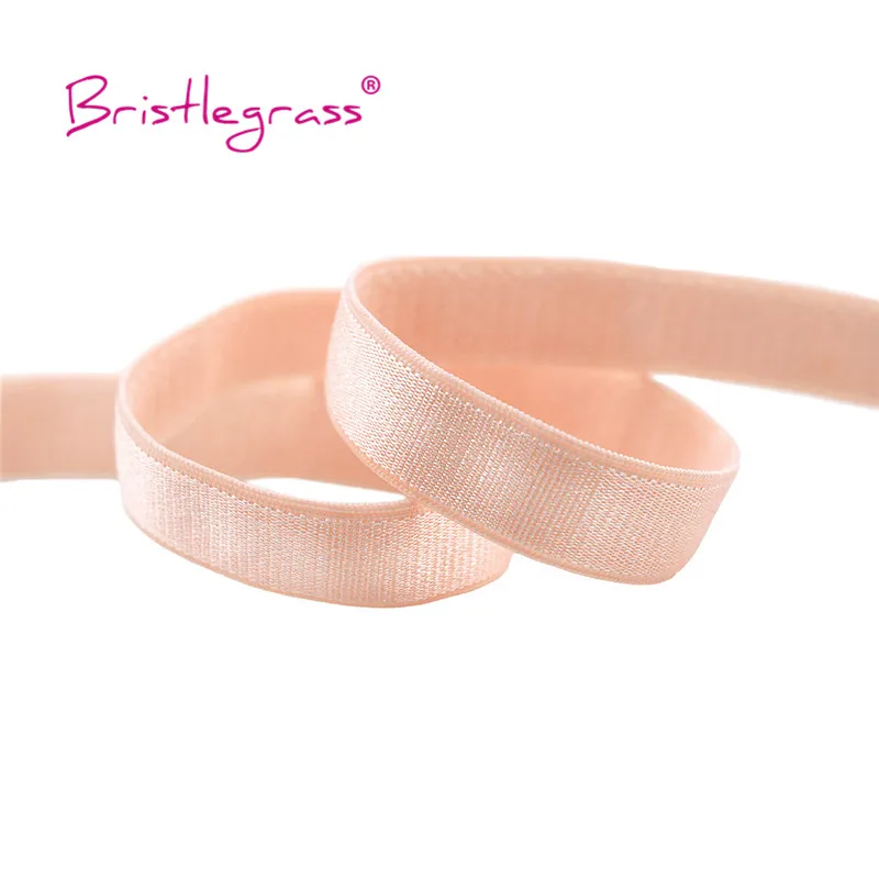 BRISTLEGRASS 2 5 10 Yard 3/8" 10 mm glänzender Nylon-BH-Träger, elastisches Spandex-Satinband, Schulterband, Unterwäsche, Dessous, Nähbesatz – Detail 11