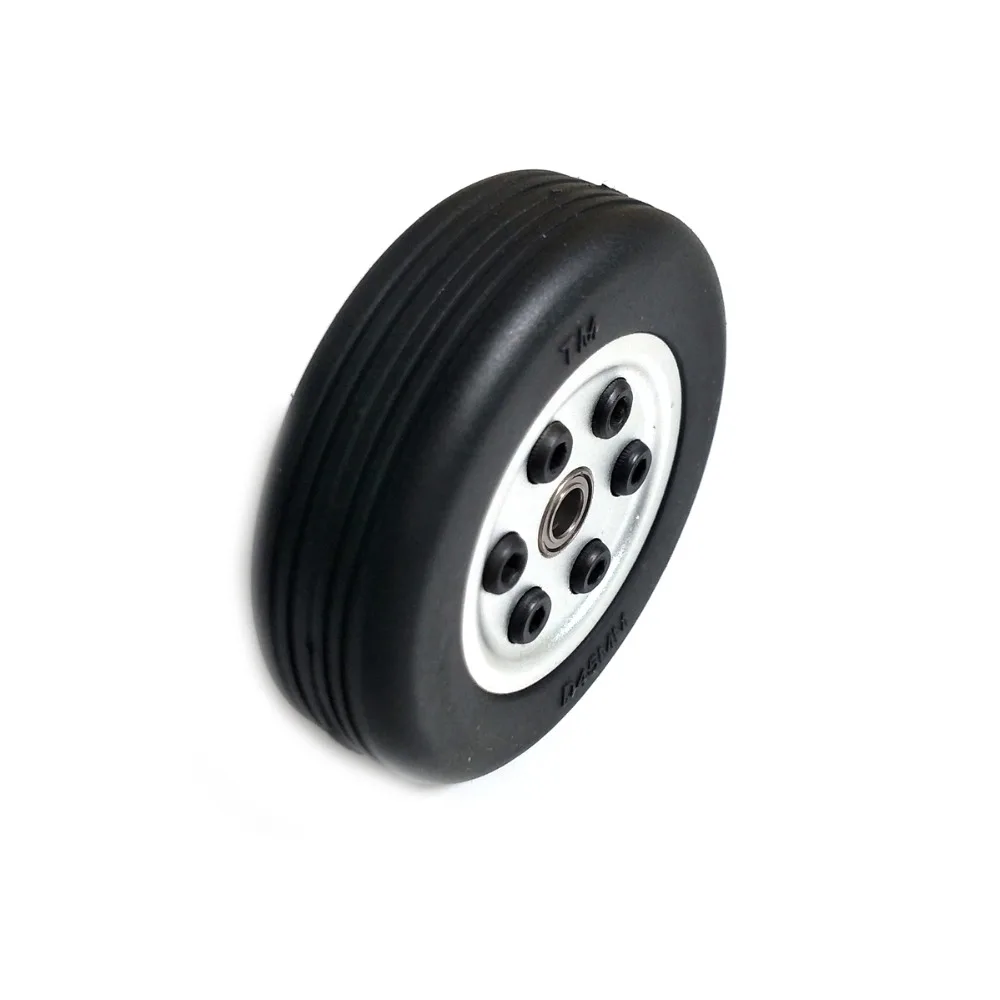 1pcs Rubber Wheel with Aluminum Hub for RC Turbojet Airplane Model Diameter 40mm 43mm 50mm 55mm 60mm