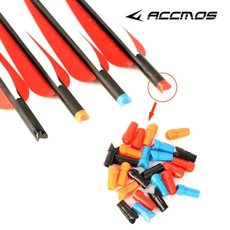 

50pcs Half-moon Crossbow Bolts Arrow Nocks OD 8.8mm ID 7.6mm for Archery Hunting Shooting