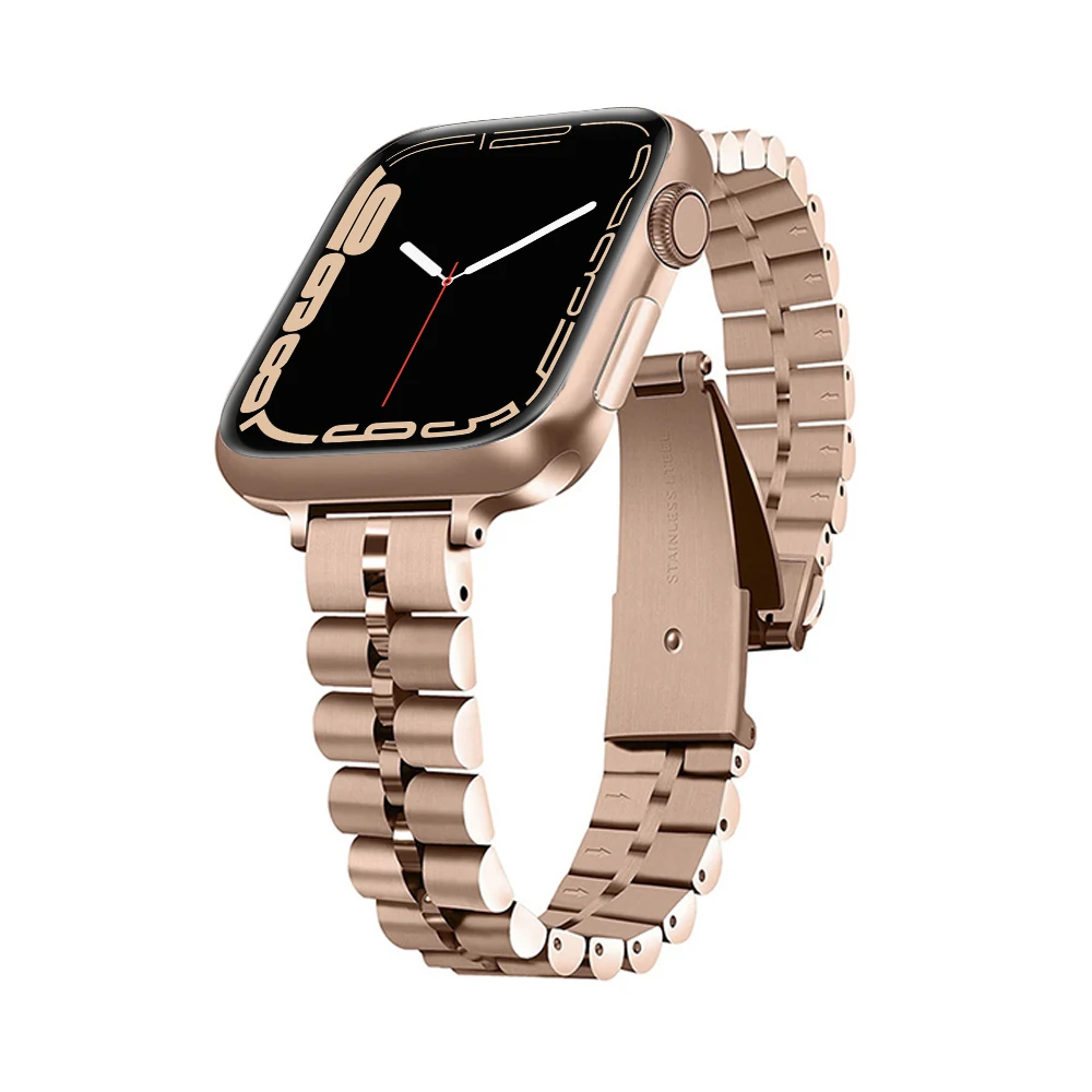 

14mm metal strap for apple watch band 44mm 40mm 45mm 41mm 42mm 38mm iwatch series 6/7/SE/5/4/3/2 bracelet replacement wristband