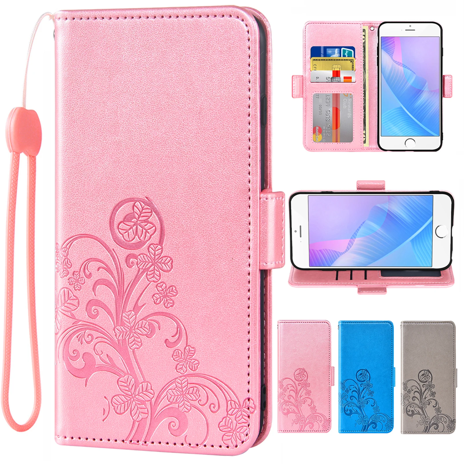 Flip Leather Wallet Cover For Vivo X50 X60 5G X60 Pro X60 Pro plus X70 Pro X70 Pro Plus Y21 Y93 Y91 Y93S Case