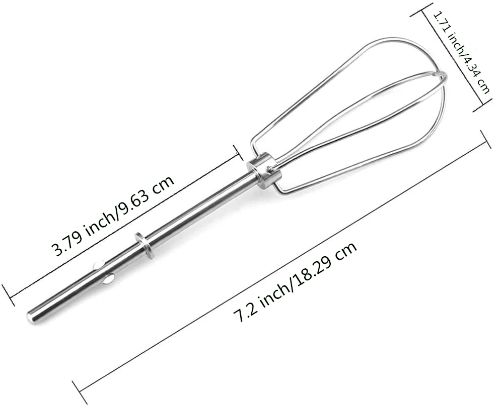 Für KitchenAid KHM2B, AP5644233, PS4082859 Wiederverwendbarer Rührhaken, Zubehör für Handmixer. – Detail 4