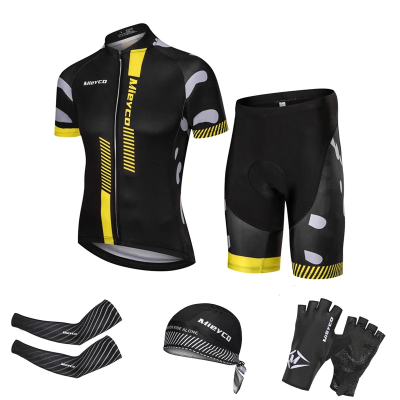 Cycling Team Jersey Set for Men, 5D Bike Suits with Shorts, MTB Summer Bicycle Maillot, Outdoor Clothing