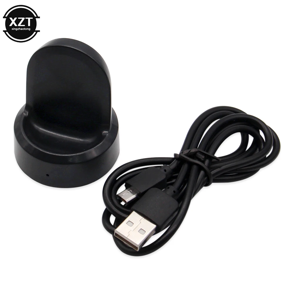 

1PC Portable Wireless Fast Charger Base For Samsung Gear S3 Frontier S2 R732 R770 Watch Charging With USB Cable