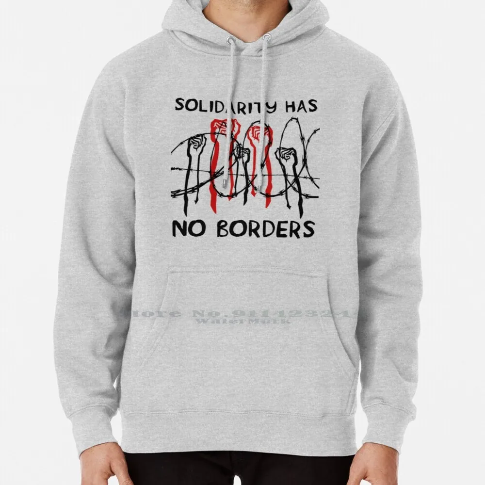 

Solidarity Has No Borders-Immigrant , Refugee , Abolish Ice Hoodie Sweater 6xl Cotton Abolish Ice Solidarity Has No Borders