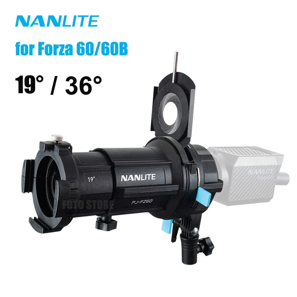 Nanlite Nanguang Dedicated Imaging Lens Lighting Modifiers Projection Spotlight Mount 19° 36° Photo accessory for 60 60B