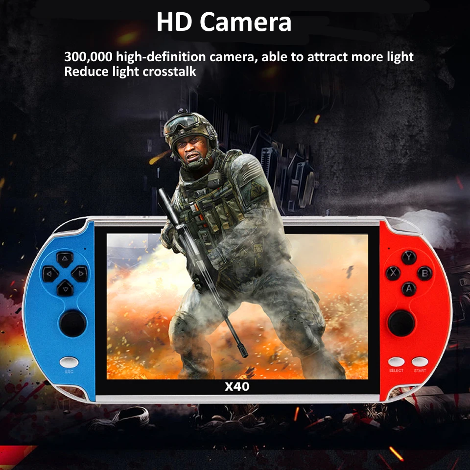 X40携帯ゲーム機7.1インチ内蔵16グラムダブルロッカーポータブル