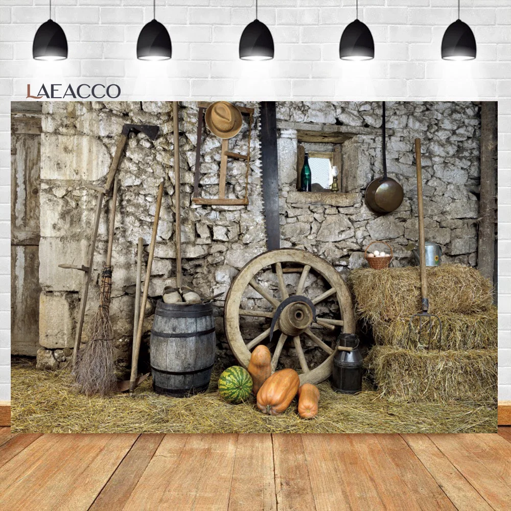 Laeacco Wild West Photography Backdrops Farm Western Cowboy Wood Barn Saloon Baby Birthday Background For Photo Studio Photocall