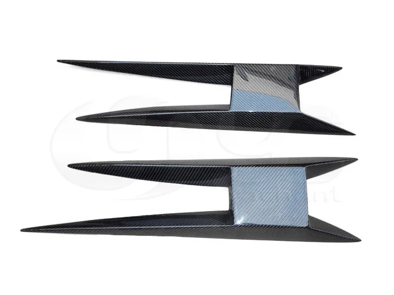 Car-Styling Fiber Glass FRP Vents Duct Fit For 03-14 Gallardo LP550 LP560 LP570 YC Design Style Side Skirt Caps Vents Duct