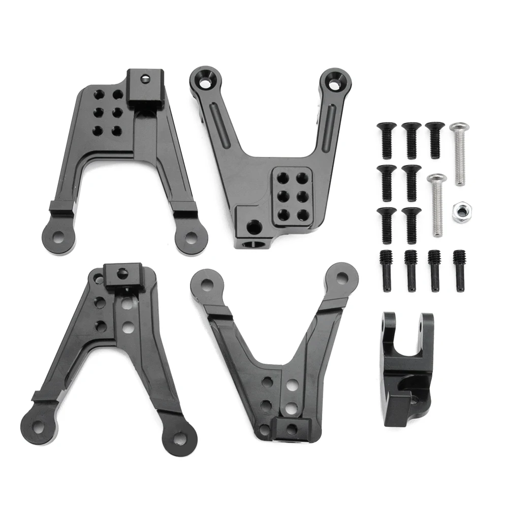 AXSPEED RC Car Aluminum Shock Damper Towers Mount Kit Suspension Connection for 1/10 RC Crawler SCX10 II 90046