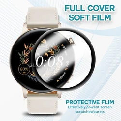 Protector de pantalla de cobertura completa para Huawei Watch GT 3, accesorios de película protectora de 42mm y 46mm para reloj inteligente Huawei GT3 (no de vidrio)