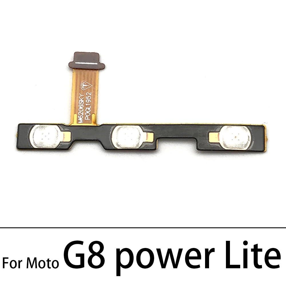 50Pcs, Volume Button Power Switch On Off Button Flex Cable For Motorola Moto G5 G6 G8 G7 G9 Plus Play Power Lite