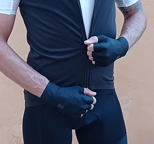 Imagen 2 del producto YKYWBIKE-guantes de ciclismo para hombre y mujer, manoplas deportivas de medio dedo, transpirables, a prueba de golpes