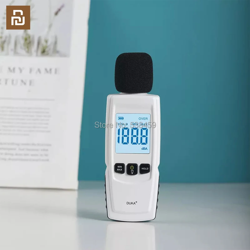 Youpin high-precision decibel meter 30-30dB data retention high-definition backlight automatic shutdown noise meter smart sensor