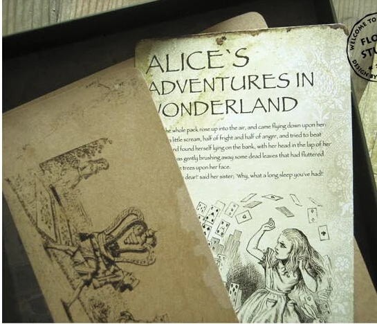 20Pcs/pack Vintage Alice\'s Adventure in Wonderland story Post Card Set Greeting Card