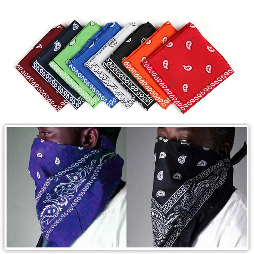 1PC Unisex Printed Square Magic Scarves Cycling Bandana Fishing Sun Protection Neck Cover Scarf Handkerchief Outdoor Headwear