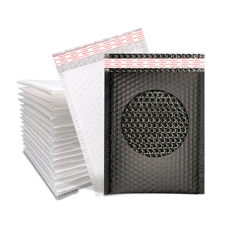 Enveloppe rembourrée à bulles XR noires auto-scellantes, sac aciers, enveloppe d\'expédition, 10 pièces