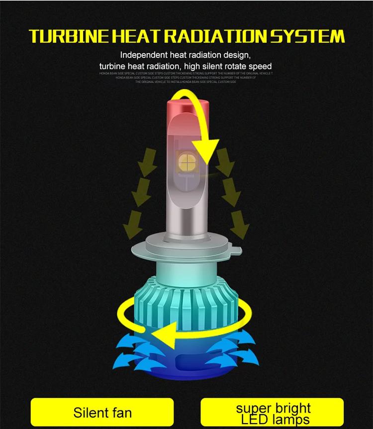 2 قطعة مصباح تلقائي 12V H4 led H1 H7 H11 9005 HB3 9006 9012 D2S سيارة المصابيح الأمامية 6000K XHP70 110W 13200LM led كشافات الضباب ضوء