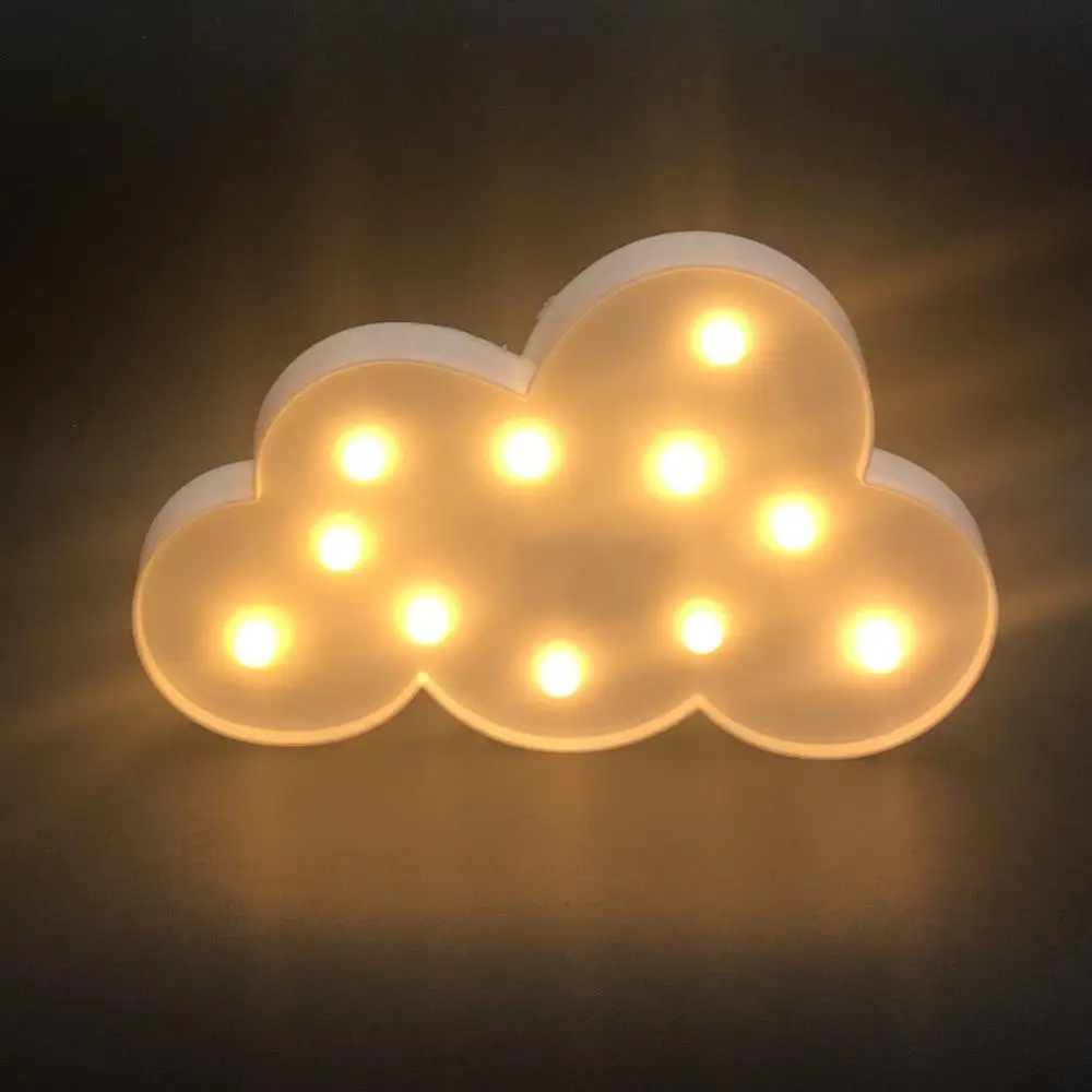 Cloud LED 3D Cartoon Night Light Wall Baby Lamp Toys Nordic Lamp Home Decoration Children\'s INS Photographic Props Xmas Gift