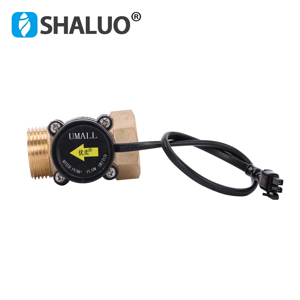 HT800 1 Inch Water Flow Sensor Switch Liquid Booster Solar Heater Copper Magnetic flow Sensor Pressure Auto Control Valve Parts