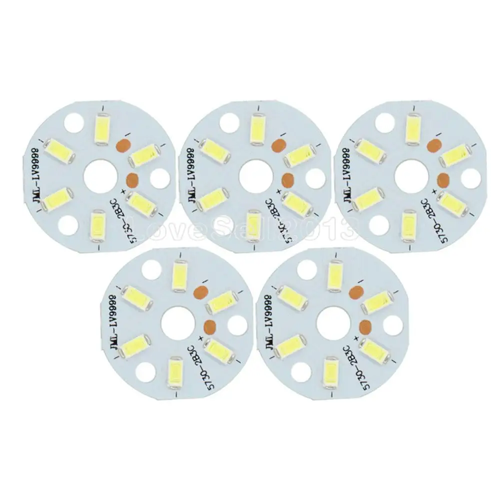 5Pcs 3W LED Board 5730 White LED Emitting Diode SMD Highlight Lamp Panel NEW