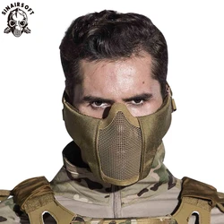 SINAIRSOFT máscara táctica paintball con rejilla metálica