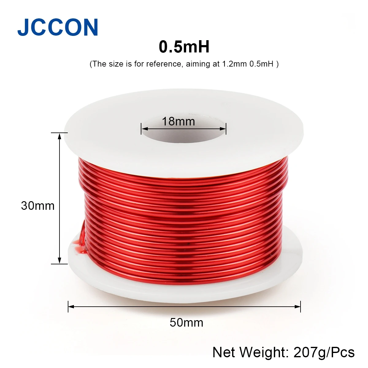 Air-core Oxygen-Free Copper Inductor Speaker Crossover Hollow Frame Inductor Coil Frequency Divider Coil Inductance 1.2mm 0.5mH