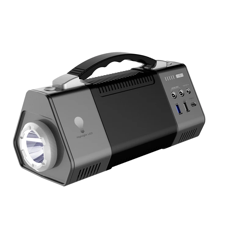 

Portable DC Power Station Outdoor Charger Supply Powerstation Mobile Power Bank Shockproof Solar Generator