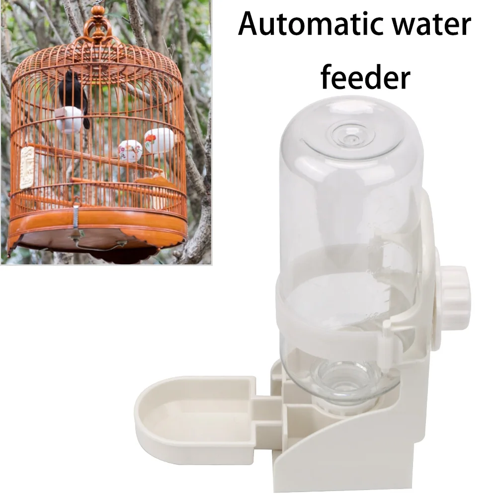 500ML Pet Parrots Birds Drinker Water Feeder Bowl For Pigeon Rabbit Cat Small Pets Cat Dog Cage Hanging Water Dispenser