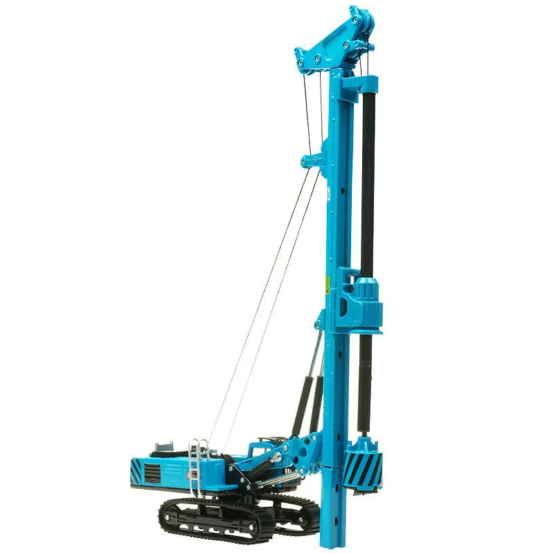 High simulation 1:64 alloy slotted pile driver model,earth boring machine engineering toy,exquisite collection ornaments