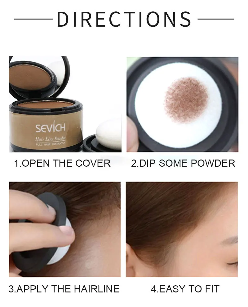 Hair Shadow Powder Hair line riparazione modificata Hair Shadow Trimming Powder Makeup Hair Concealer Natural Cover Beauty Edge Control