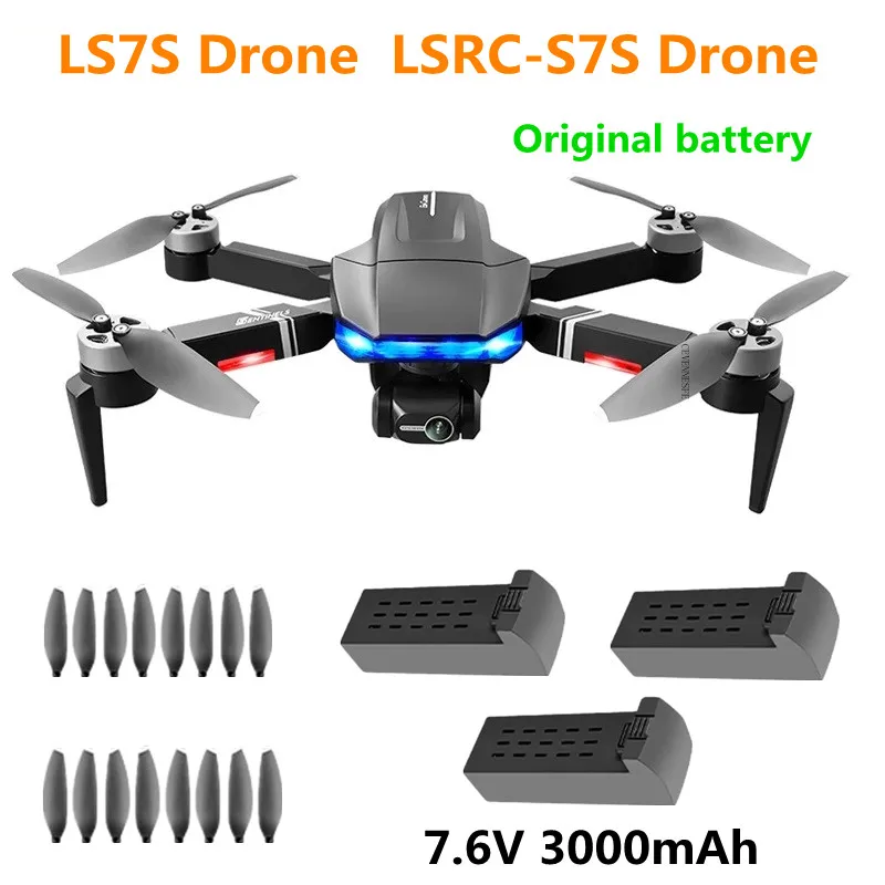 LS7S Drone Battery/Propeller Blade/ 7.6V 3000mAh  For LSRC-S7S Drone Battery Spare Parts Original Accessories  Flying Time: abou