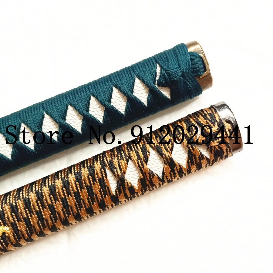 26CM*30CM*35CM* Handmade Japanese Samurai Sword Handle Set Kirsite Tsuka/Fuchi Kashira Nice Katana/Wakizashi DIY Acces