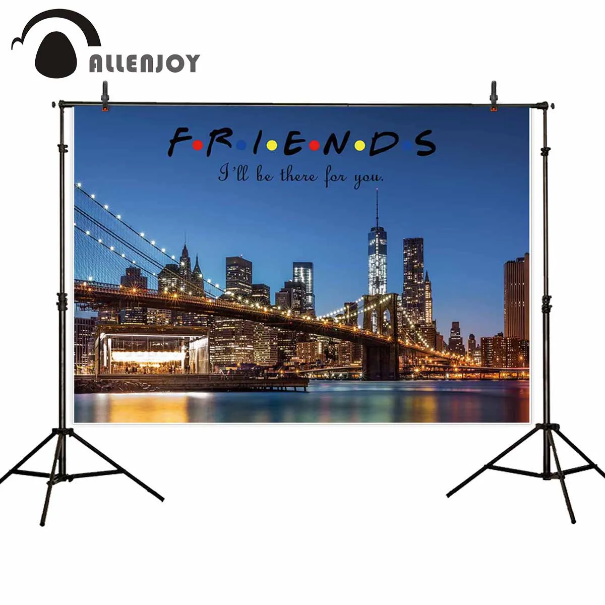 Фон Allenjoy для фотографий, современный город, Фотофон из винила для старых друзей Вечерние