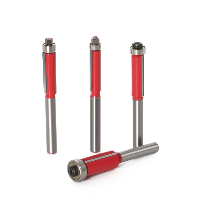 6 millimetri 1/4 "Shank Etero Router Bit Con Cuscinetto per il Legno Guarnizioni E Intagliare di Tungsteno Bit Carburo di Lavorazione Del Legno Fresatura taglierina