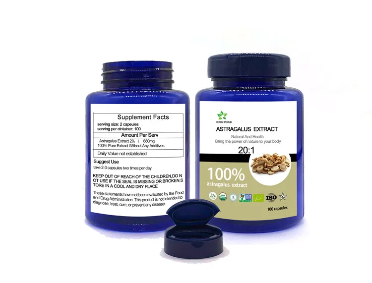 Natural Astragalus Extract 100pcs/bottle 100% Astragalus Extract