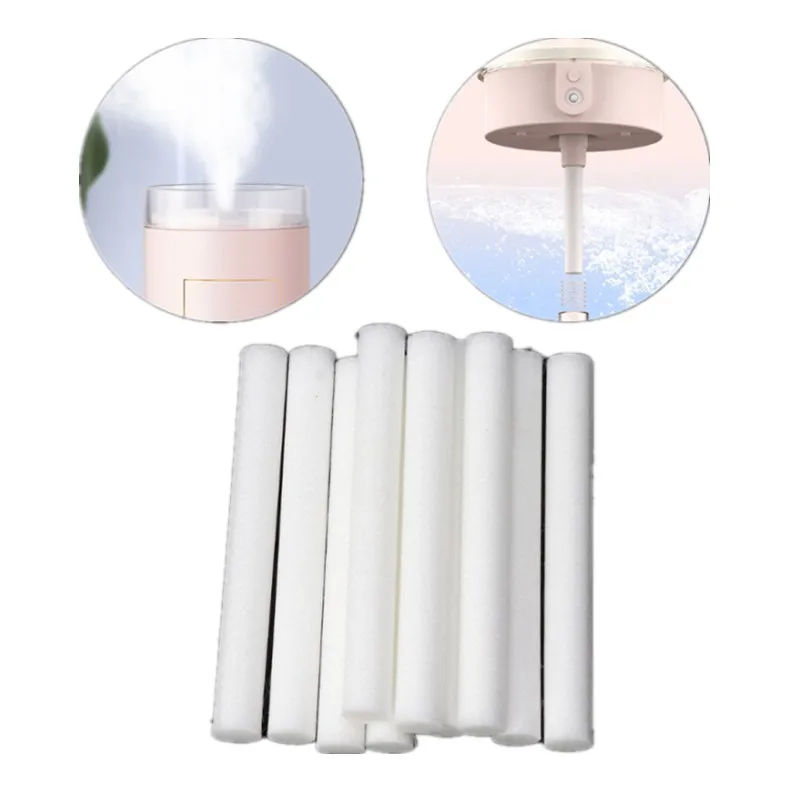 Humidificadores de aire de 8mm x 64mm, filtros de hisopo de algodón para humidificador ultrasónico de aire, 10 Uds.