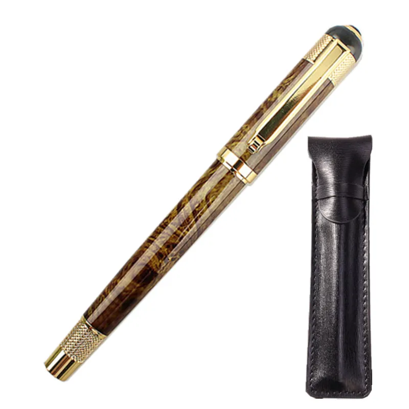 

Luxury Metal Roller Ball Pen with 0.5mm Black Ink Refill Ballpoint Pens Signature pen for Christmas Gift