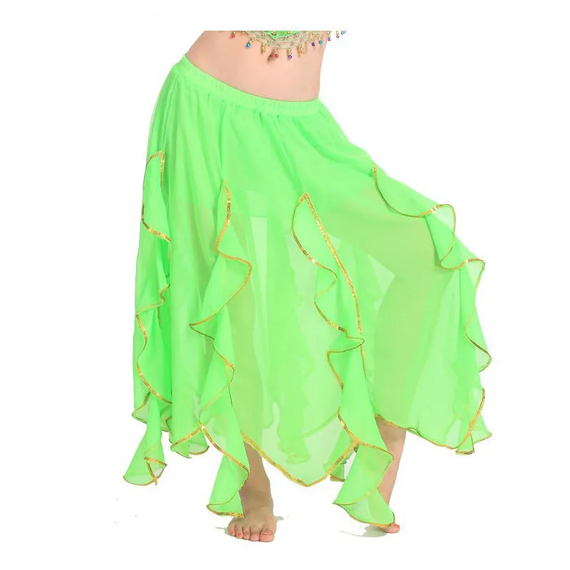 Buikdans Rok Chiffon voor Vrouwen Buikdansen Kostuum Rokken Gypsy Clothings Dancewear Bellydance Prestaties Kleding Rok