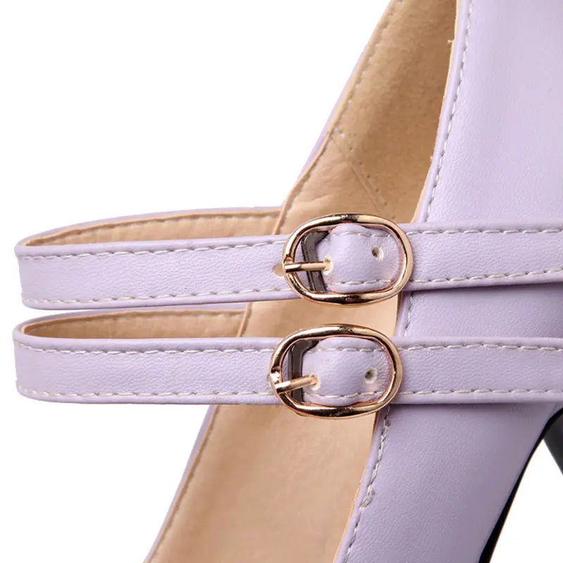 SGESVIER Women Pumps 2020 Spring New Elegant Sweet Round Toe Square Heels Shallow Mouth 4 Color Platform Lady Shoes OX074