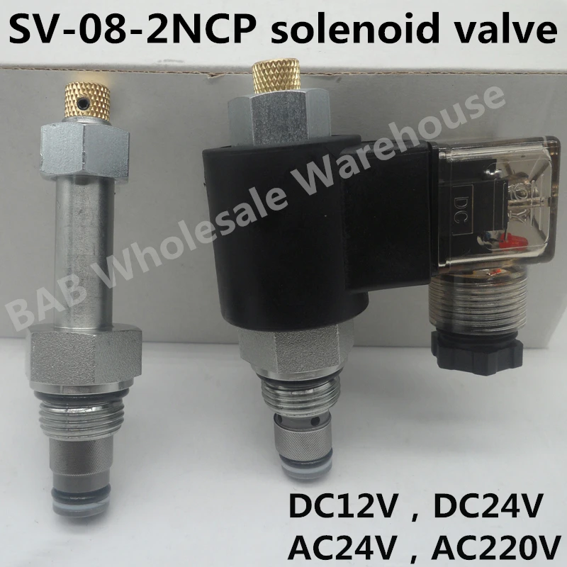 

SV-08-2NCP solenoid valve SV08-B20 lifting platform power unit lift hydraulic station accessories load valve