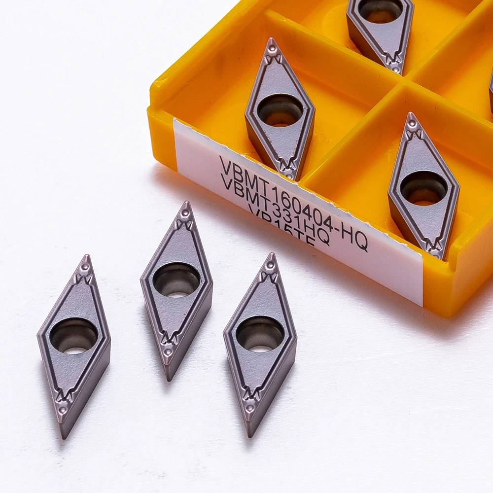 Inserti in metallo duro di alta qualità vvp15tf UE6020 US735 tornio per tornitura di metalli esterni utensili CNC VBMT 160404