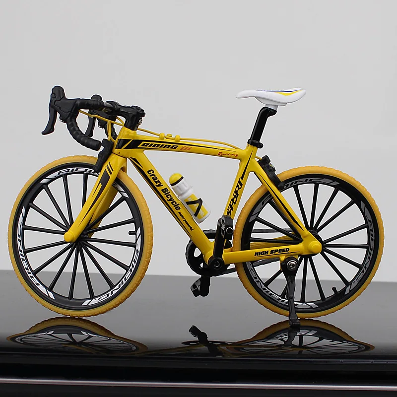 NEUE Verrückte Magie Finger Bike Legierung Fahrrad Modell 1:10 Simulation Fahrrad Biegen Straße Mini Racing Spielzeug Erwachsene Sammlung Geschenke