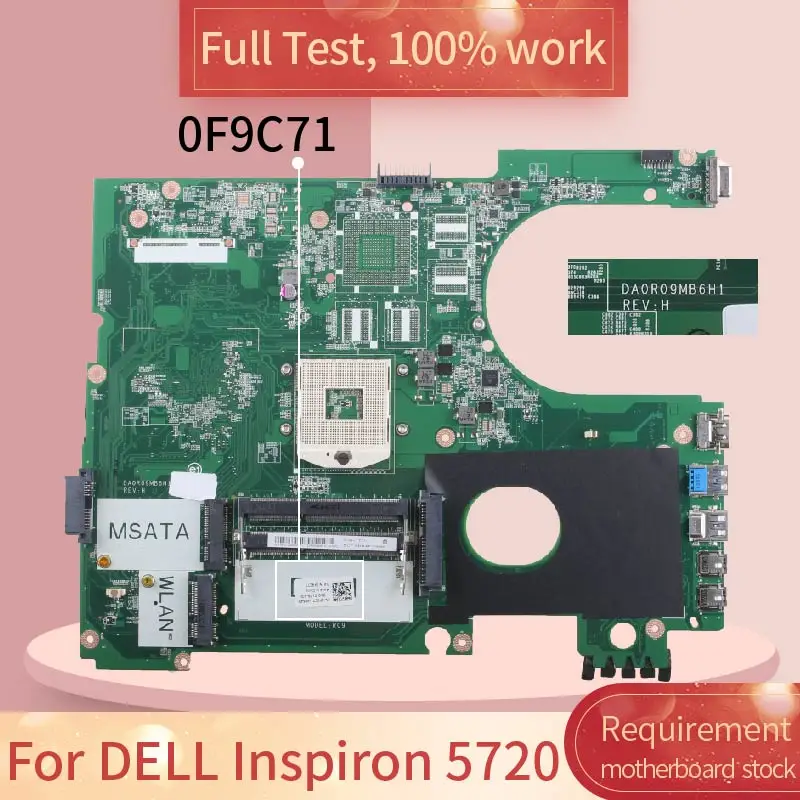 CN-07830J Voor Dell Inspiron N7110 07830J DA0RO3MB6E0 HM67 DDR3 Notebook Moederbord Moederbord Volledige Test 100% Werken