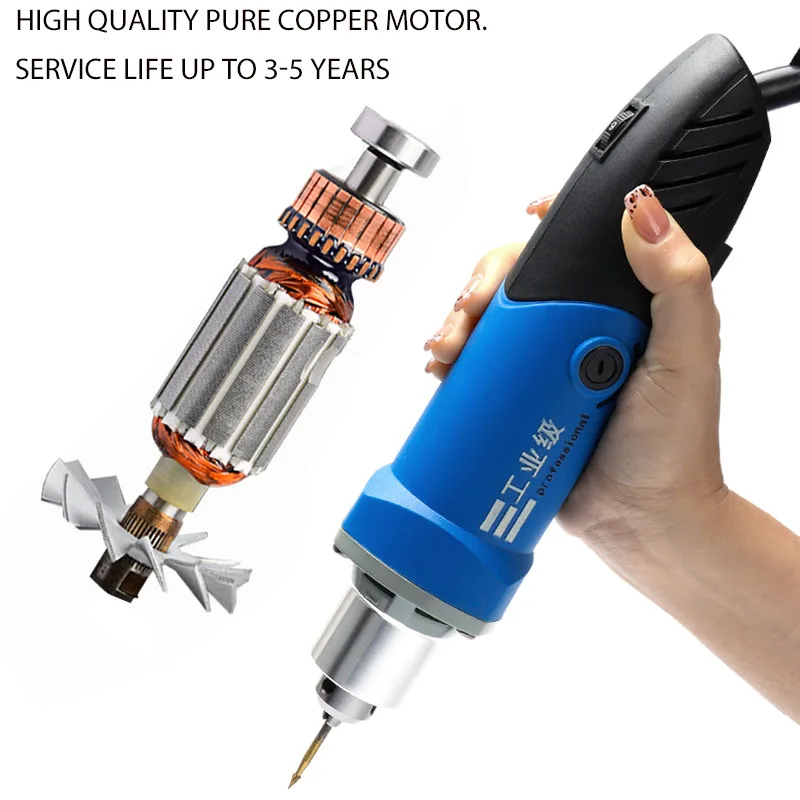 480W Mini Electric Drill Variable Speed Dremel Engraving Polishing Machine Wood Carving Rotary Tool Milling Cutter Rasp File Etc