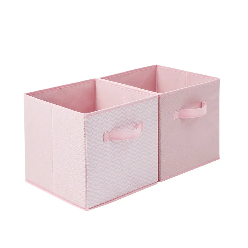 2021 New Cube Folding Fabric Storage Box Clothes Storage Bins For Toys Organizers Baskets for Nursery Office Closet Shelf