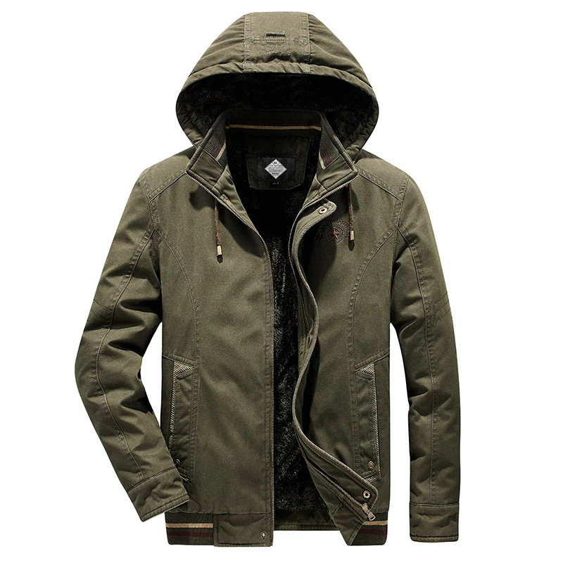 New Military Winter Jacket Men Outdoor Cotton Thick Warm Windbreaker Mens Parka Wool Liner Hooded Casacas Para Hombre Size M-4XL