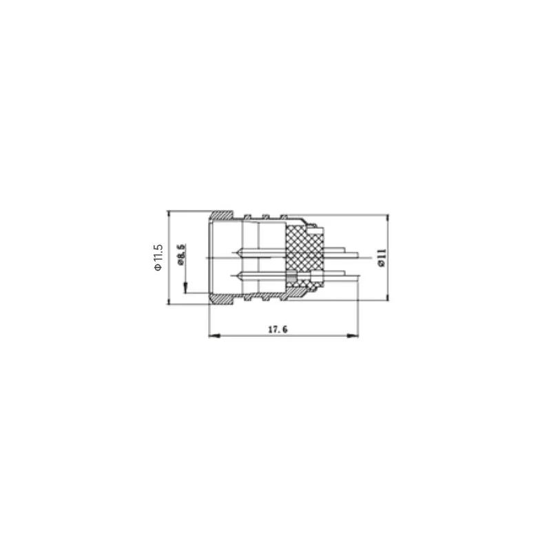 High quality 100pcs/lot mini xlr male Audio Mic connector Mini XLR Connector socket A142