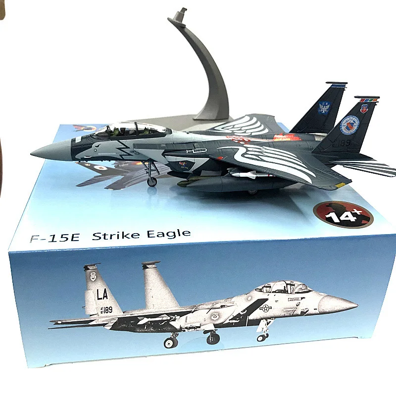 JASON TUTU Diecast Metal 1/100 Scale US Army F-15E Strike Eagle All-weather dual mission fighter Model Planes Drop Shipping